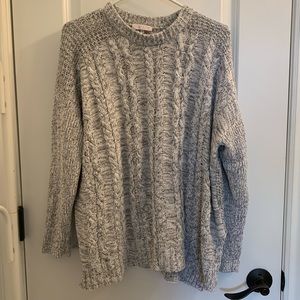 🌿 1. State Salt & Pepper Cable-Knit Sweater